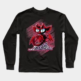 Grumpy Skull Hoarder Long Sleeve T-Shirt